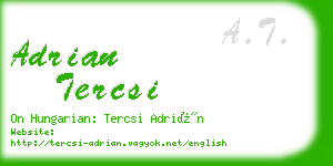 adrian tercsi business card